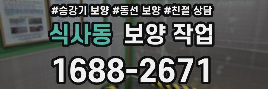 식사동 보양 작업