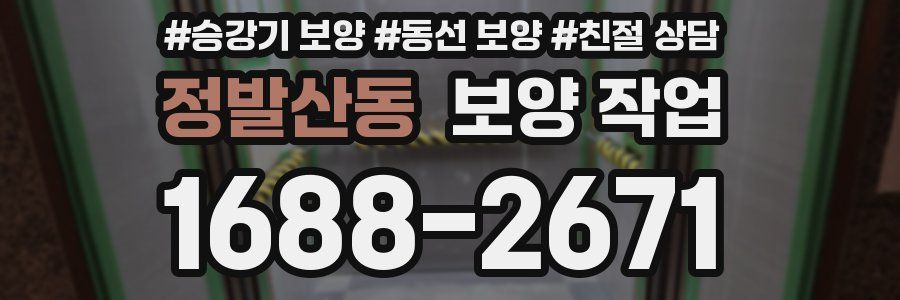 정발산동 보양 작업