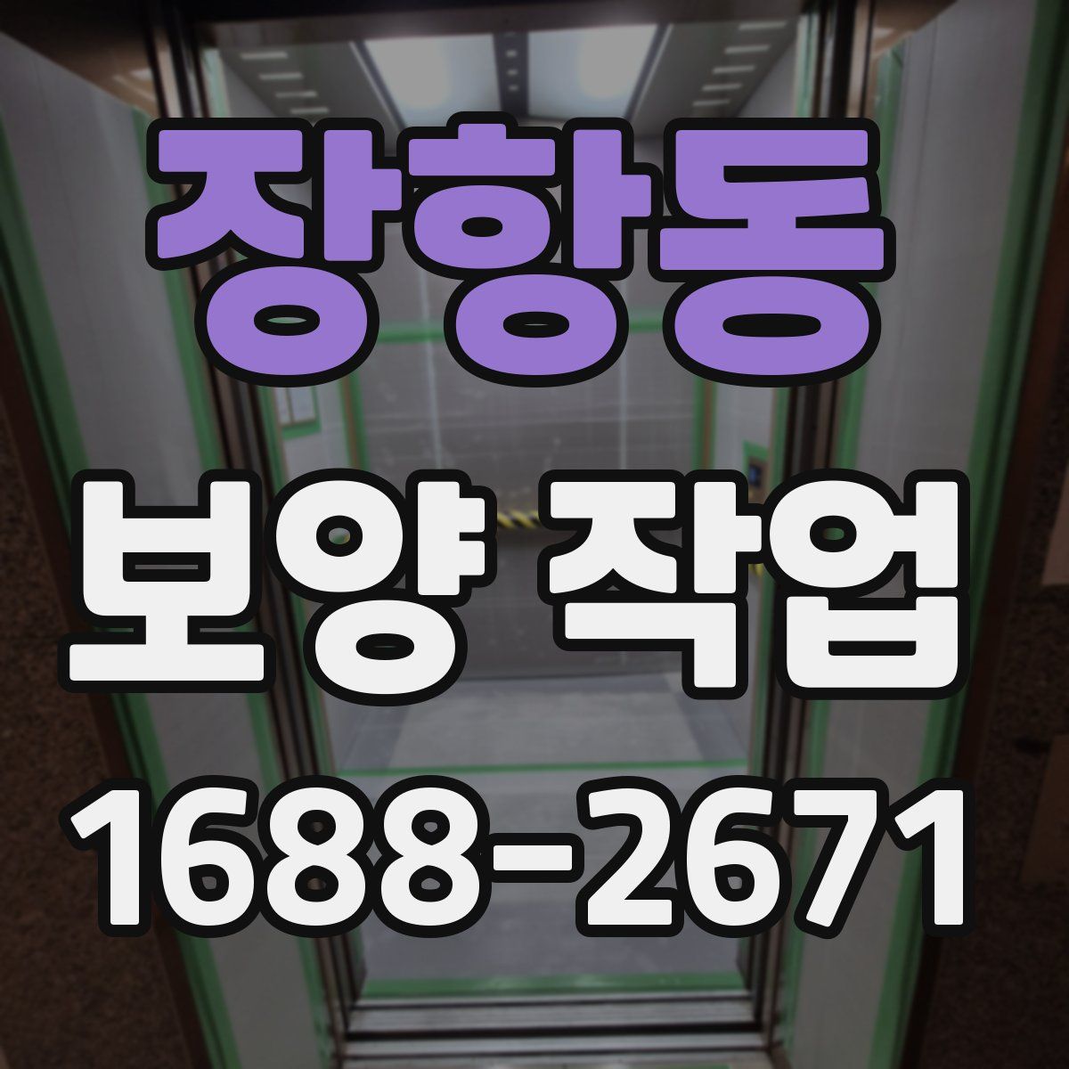 장항동 보양 작업