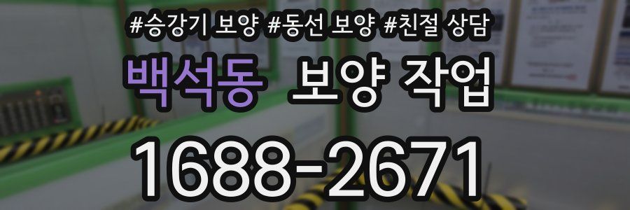 백석동 보양 작업