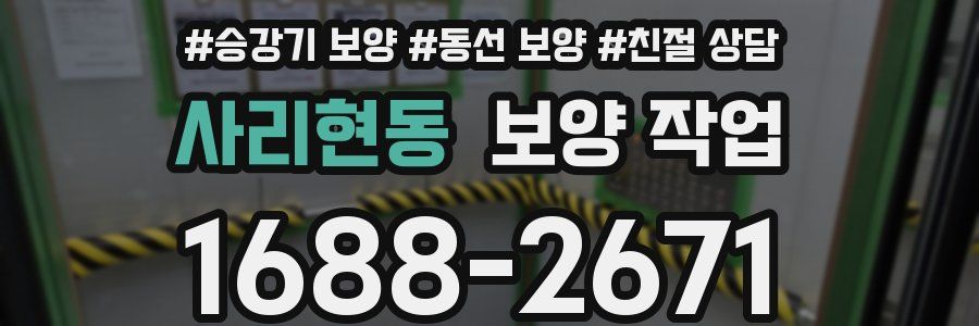 사리현동 보양 작업