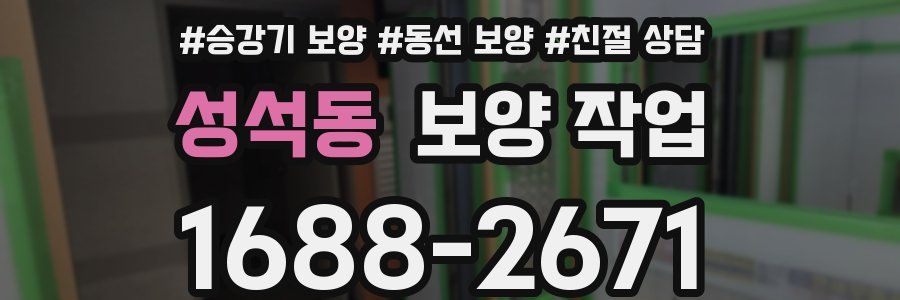 성석동 보양 작업