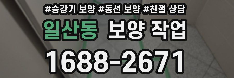 일산동 보양 작업