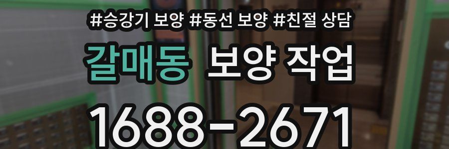 갈매동 보양 작업