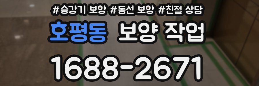 호평동 보양 작업