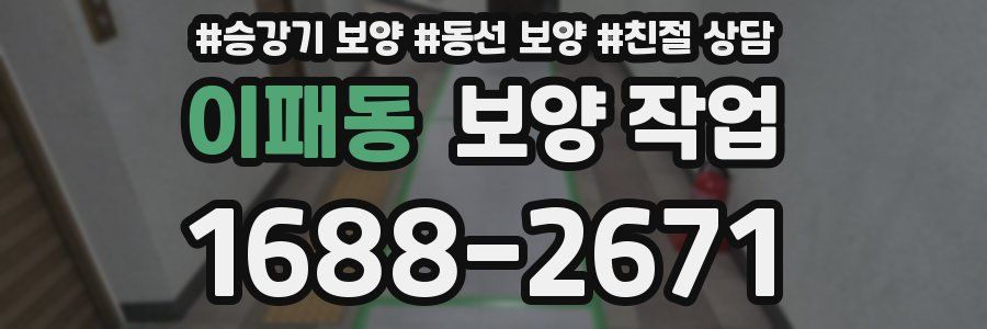 이패동 보양 작업