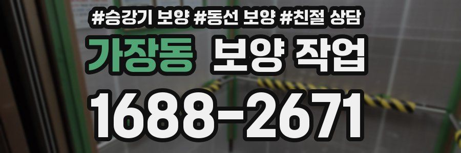 가장동 보양 작업