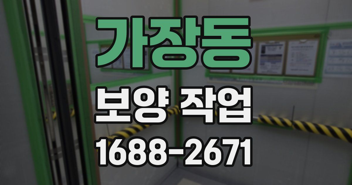 가장동 보양 작업
