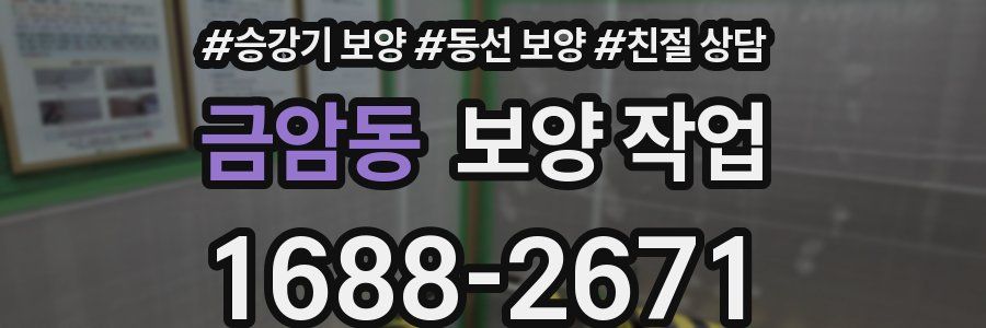 금암동 보양 작업