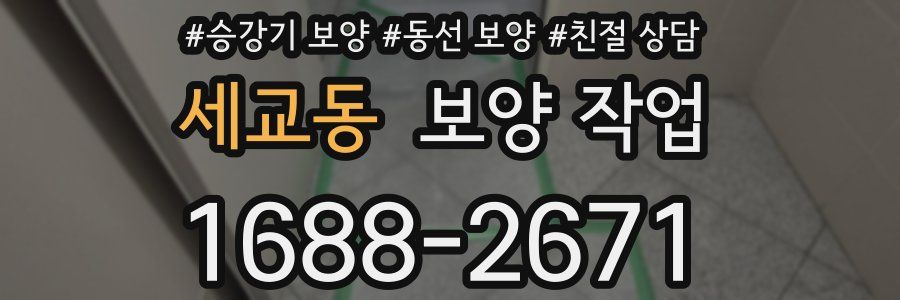세교동 보양 작업