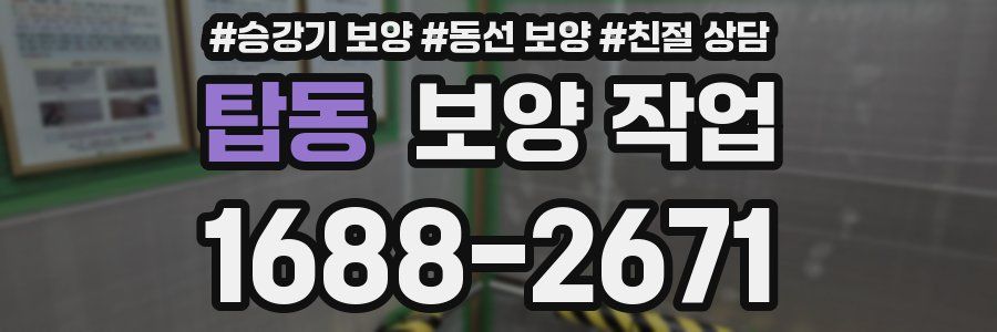탑동 보양 작업