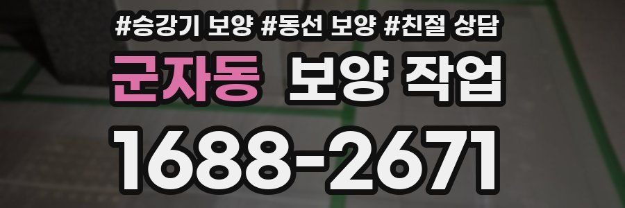 군자동 보양 작업