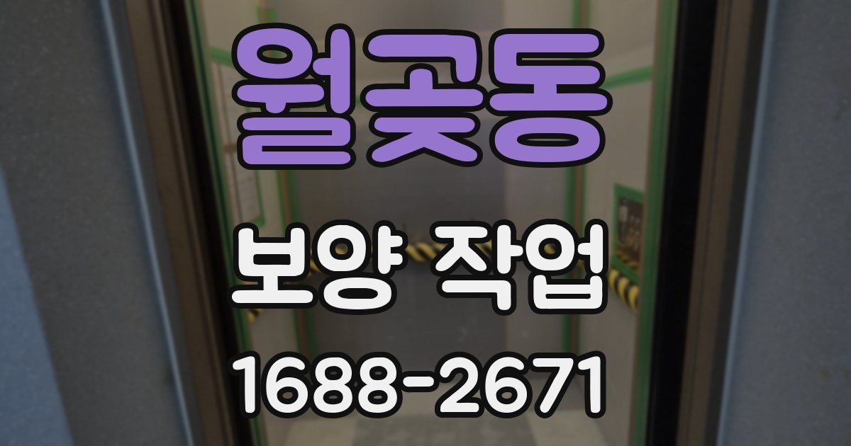 월곶동 보양 작업