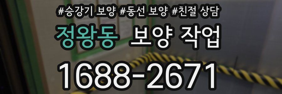 정왕동 보양 작업