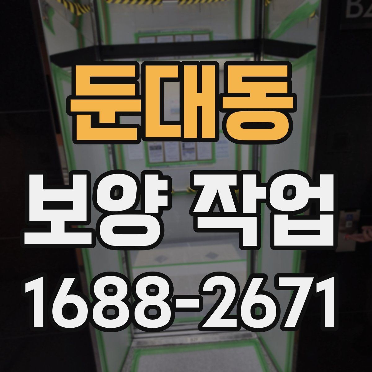 둔대동 보양 작업 시작 전에 꼭 확인할 일정