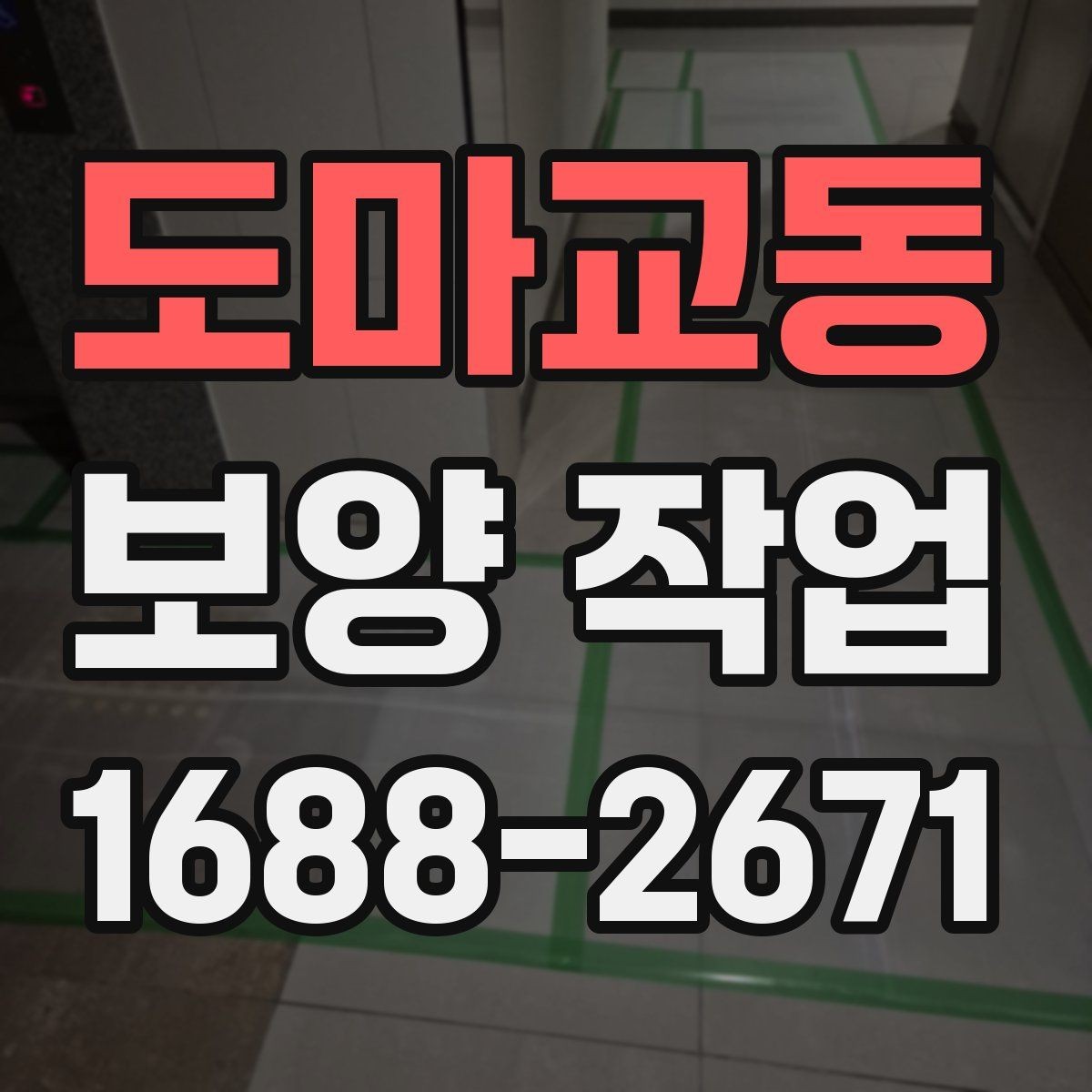 도마교동 보양 작업 선택 시 참고할 실무 팁