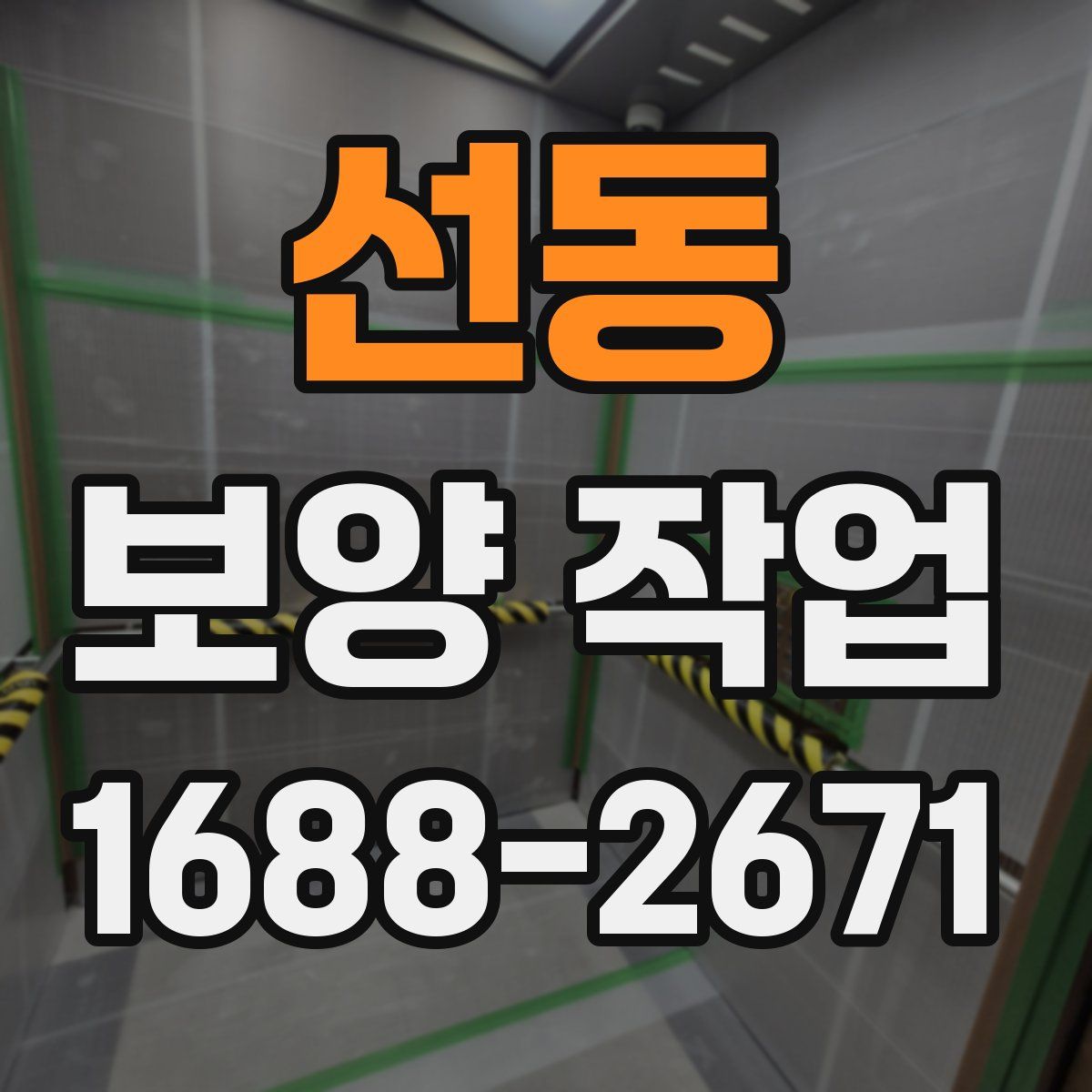선동 보양 작업