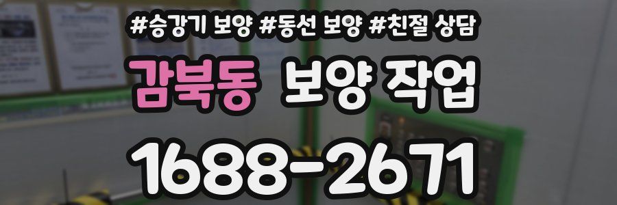 감북동 보양 작업