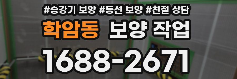 학암동 보양 작업