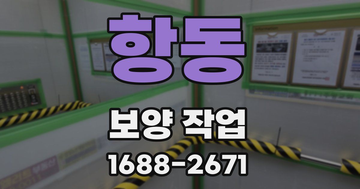 항동 보양 작업