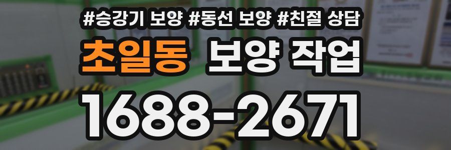 초일동 보양 작업
