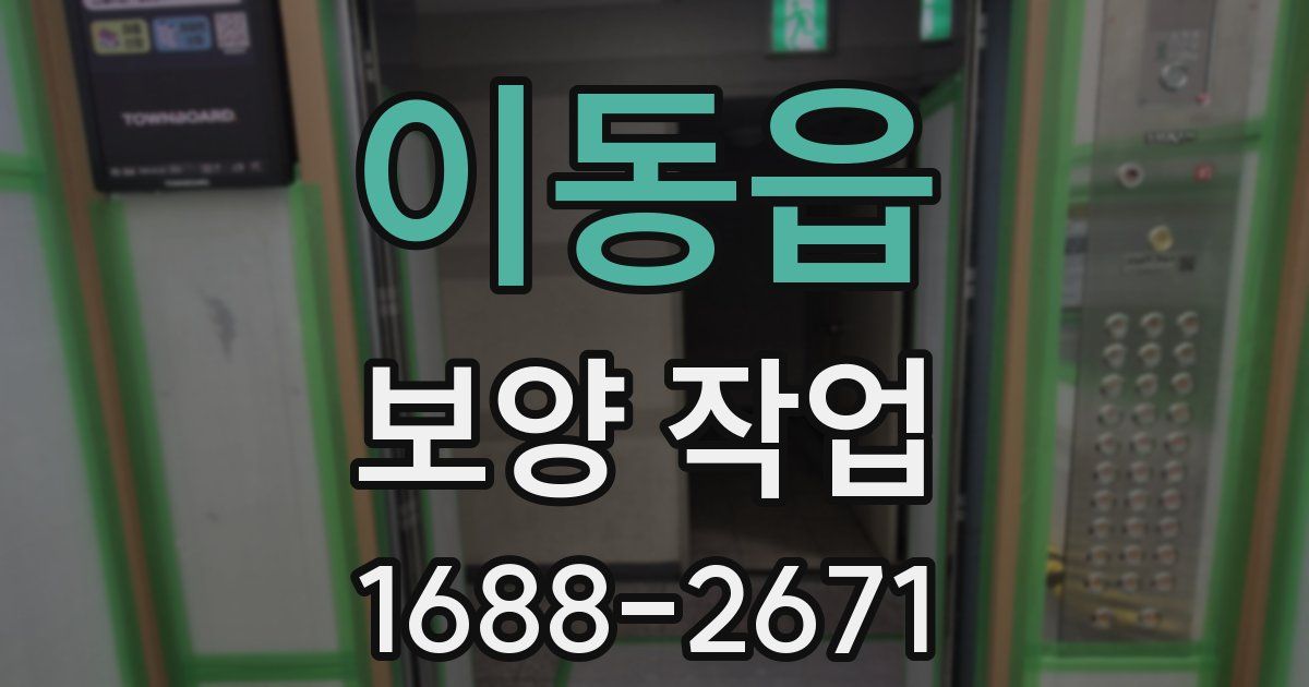 이동읍 보양 작업