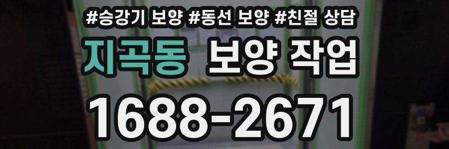지곡동 보양 작업