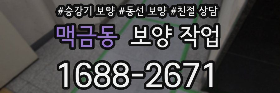 맥금동 보양 작업