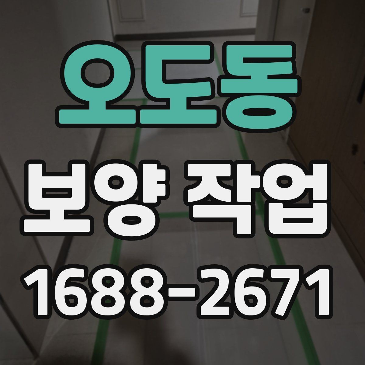 오도동 보양 작업 비용 차이가 나는 원인