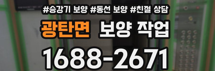 광탄면 보양 작업