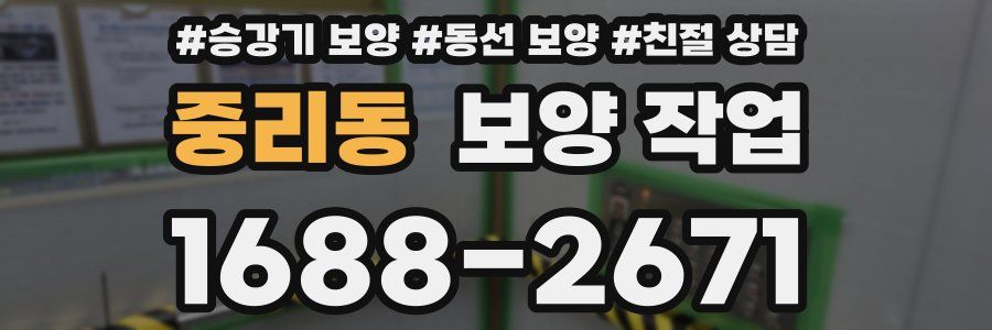 중리동 보양 작업