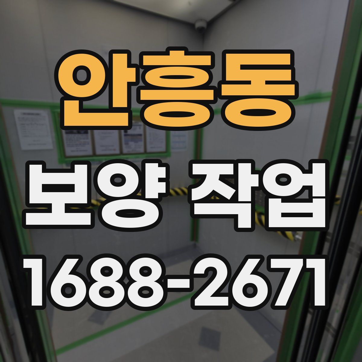 안흥동 보양 작업