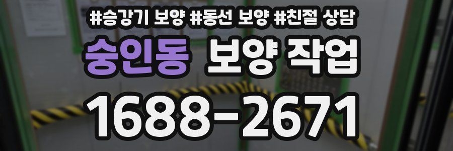 숭인동 보양 작업