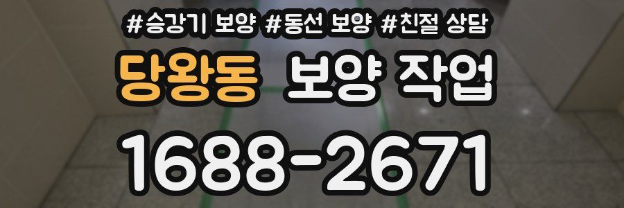 당왕동 보양 작업