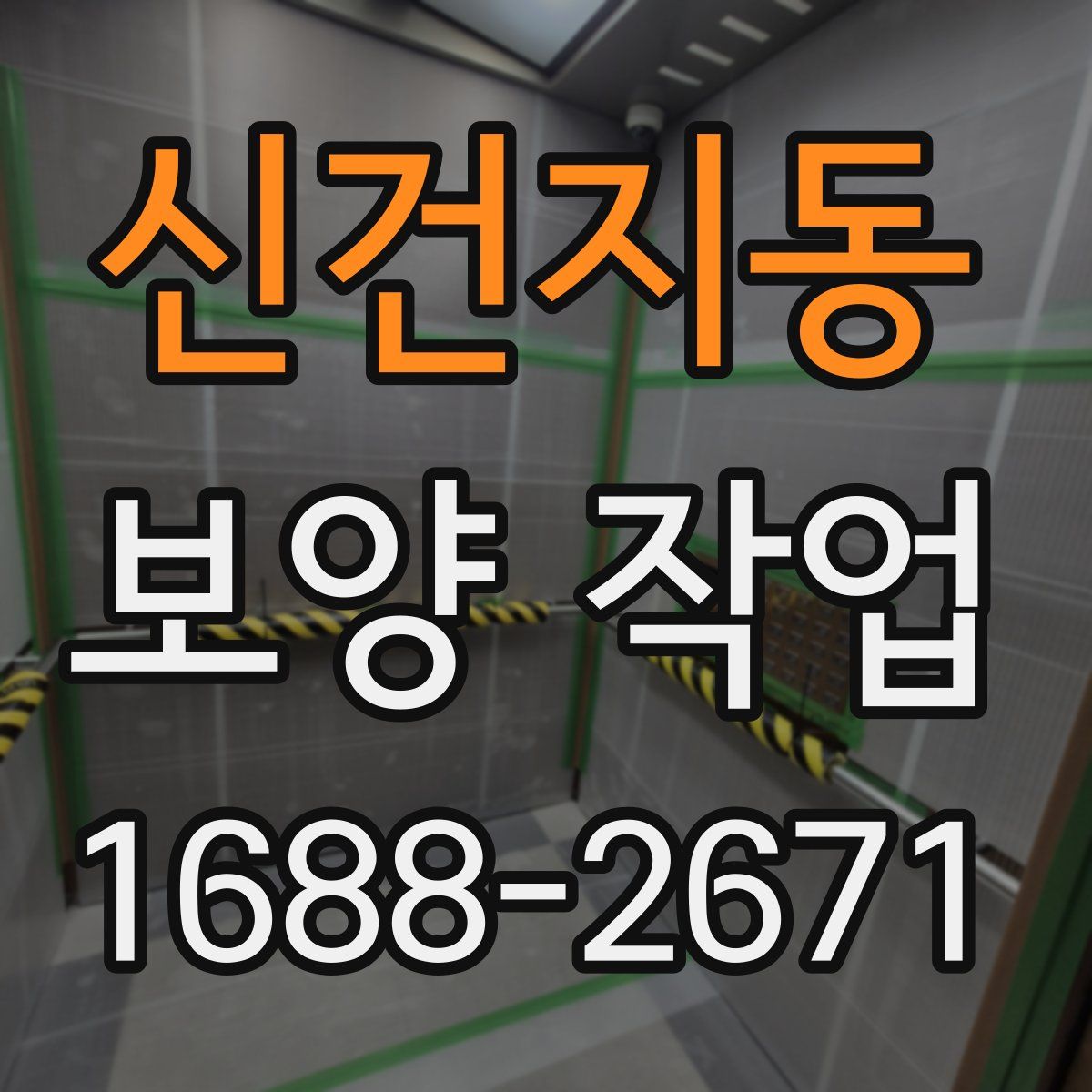 신건지동 보양 작업