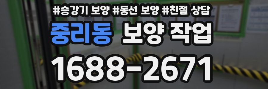 중리동 보양 작업