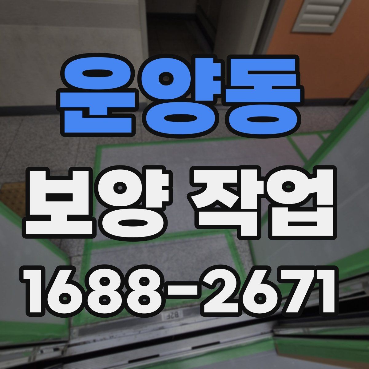 운양동 보양 작업 진행 절차를 단계별로 정리