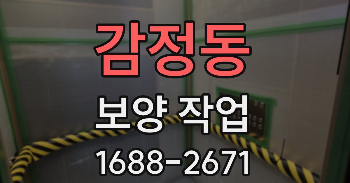 감정동 보양 작업