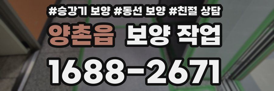 양촌읍 보양 작업