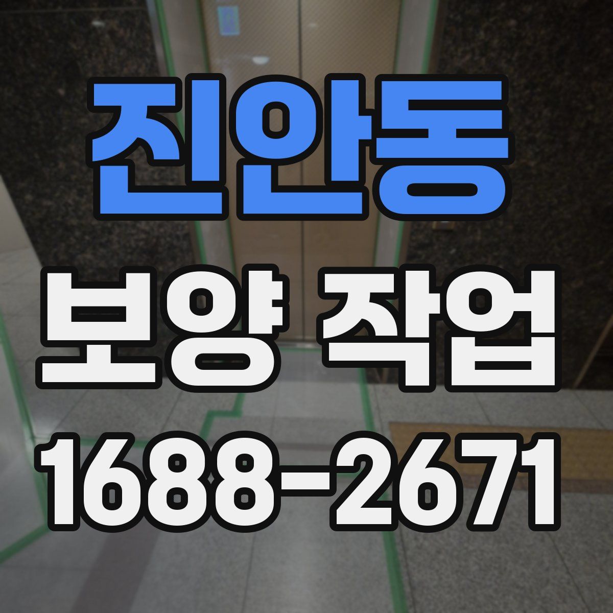 진안동 보양 작업