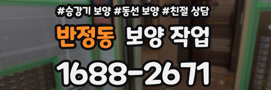 반정동 보양 작업