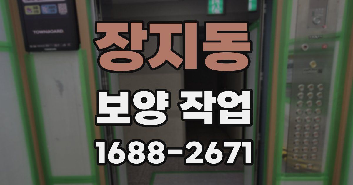 장지동 보양 작업