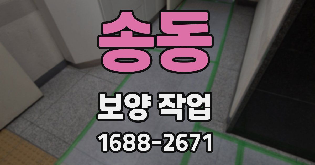 송동 보양 작업