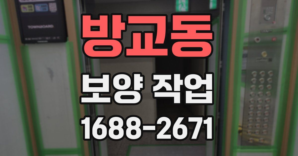 방교동 보양 작업