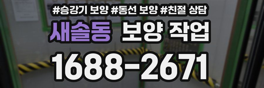 새솔동 보양 작업