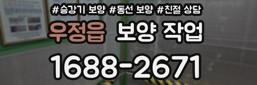 우정읍 보양 작업