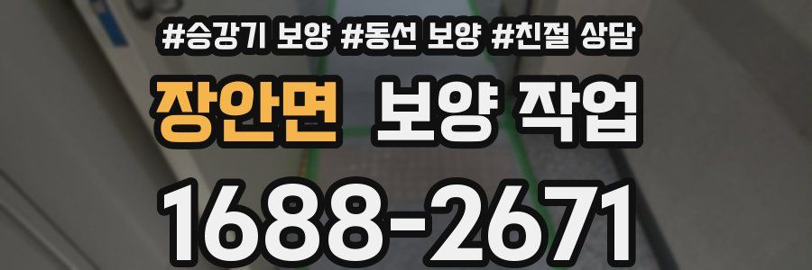 장안면 보양 작업
