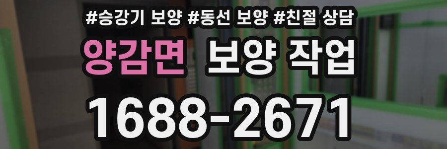 양감면 보양 작업