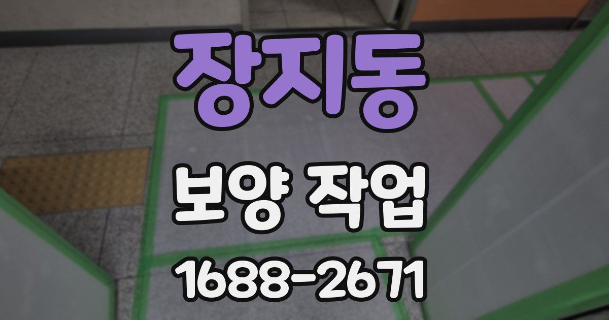장지동 보양 작업