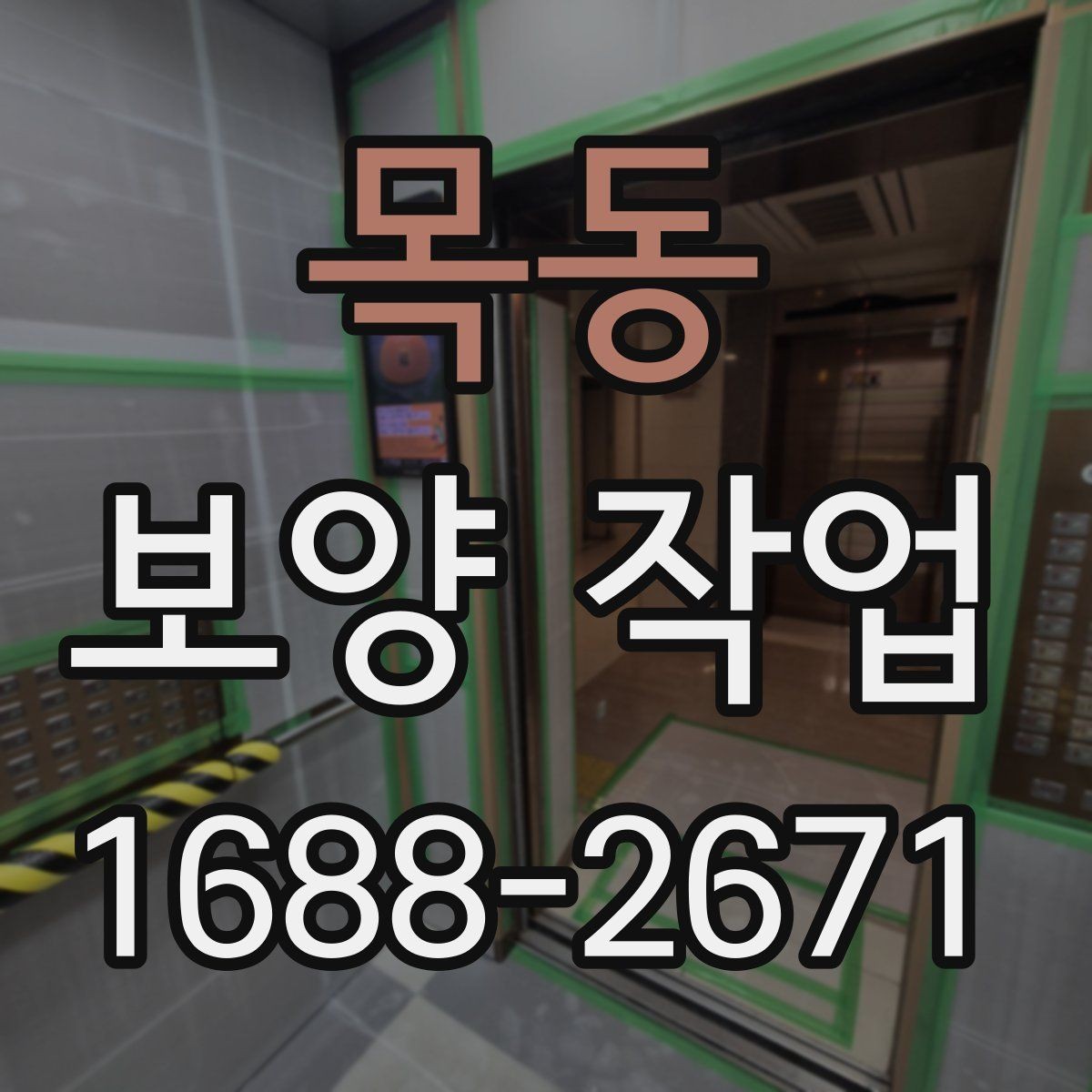 목동 보양 작업 준비부터 마무리까지 전체 흐름